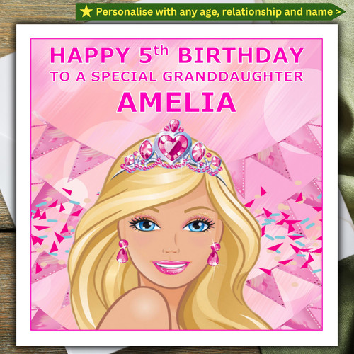 Biglietto compleanno barbie - compleanno,