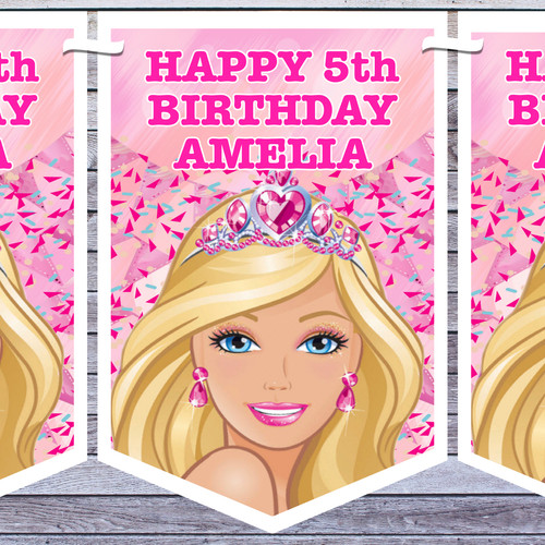 Striscioni decorazioni barbie - striscioni,