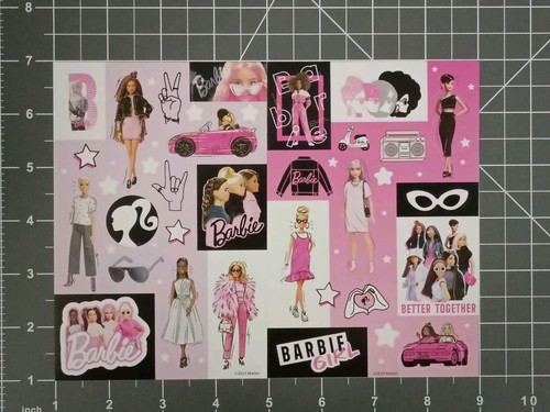 Barbie foglio adesivo - 36,