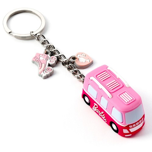 Barbie campervan keyring - barbie,
