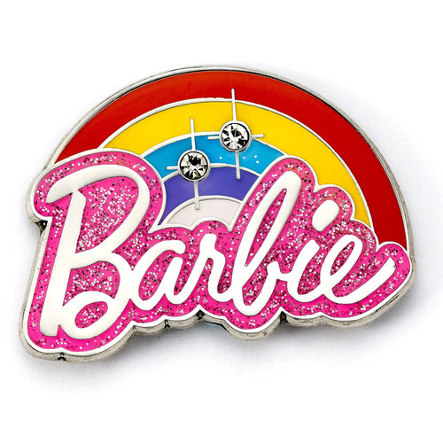 Spilla logo barbie arcobaleno - barbie,